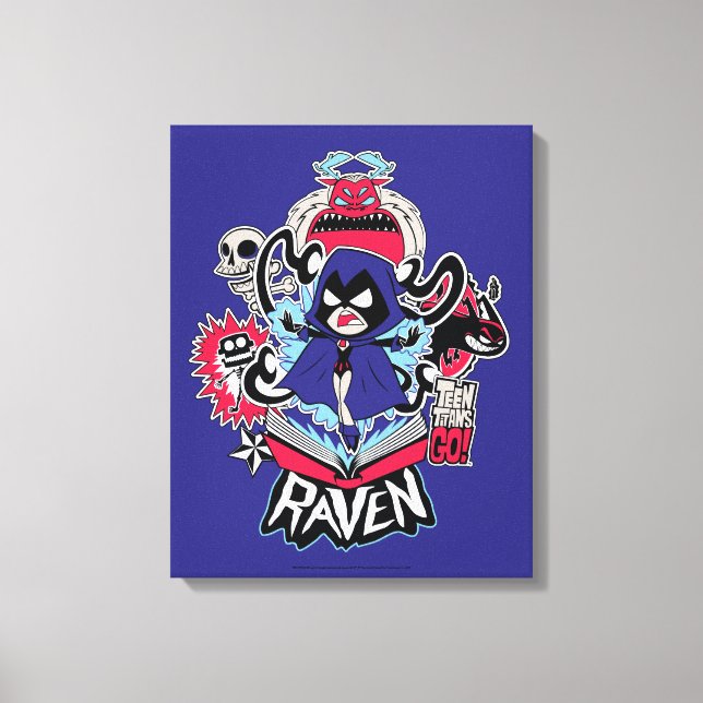 Teen Titans Go! | Raven Demonic Powers Graphic Leinwanddruck (Vorderseite)