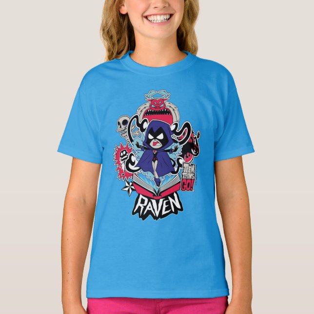 Teen Titans Go! | Raven Demonic Powers Graphic T-Shirt (Vorderseite)