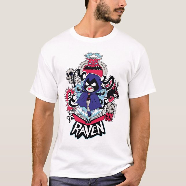 Teen Titans Go! | Raven Demonic Powers Graphic T-Shirt (Vorderseite)