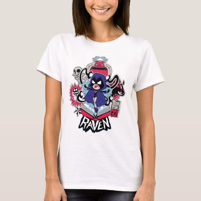 Teen Titans Go! | Raven Demonic Powers Graphic T-Shirt (Vorderseite)