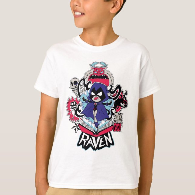 Teen Titans Go! | Raven Demonic Powers Graphic T-Shirt (Vorderseite)