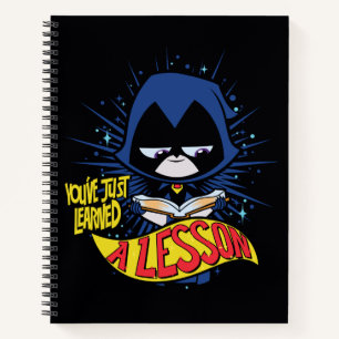 Teen Titans Go!   Raven "Learned A Lesson" Notizbuch
