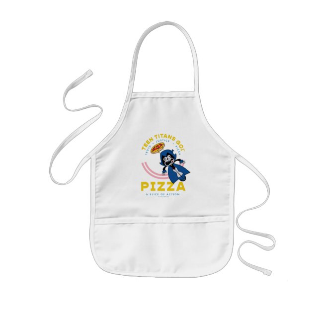 Teen Titans Go! Raven "Truth Justice Pizza" Kinderschürze (Vorne)