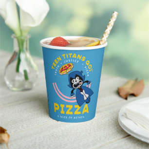 Teen Titans Go! Raven "Truth Justice Pizza" Pappbecher