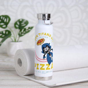 Teen Titans Go! Raven "Truth Justice Pizza" Trinkflasche