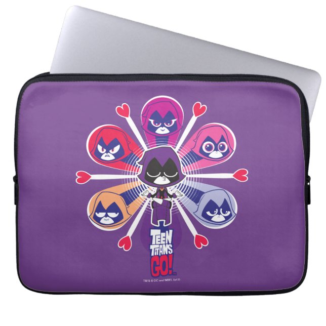 Teen Titans Go! | Raven's Emoticlones Laptopschutzhülle (Vorderseite)