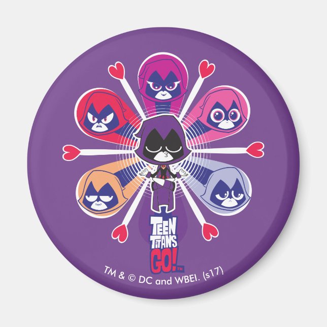Teen Titans Go! | Raven's Emoticlones Magnet (Vorne)