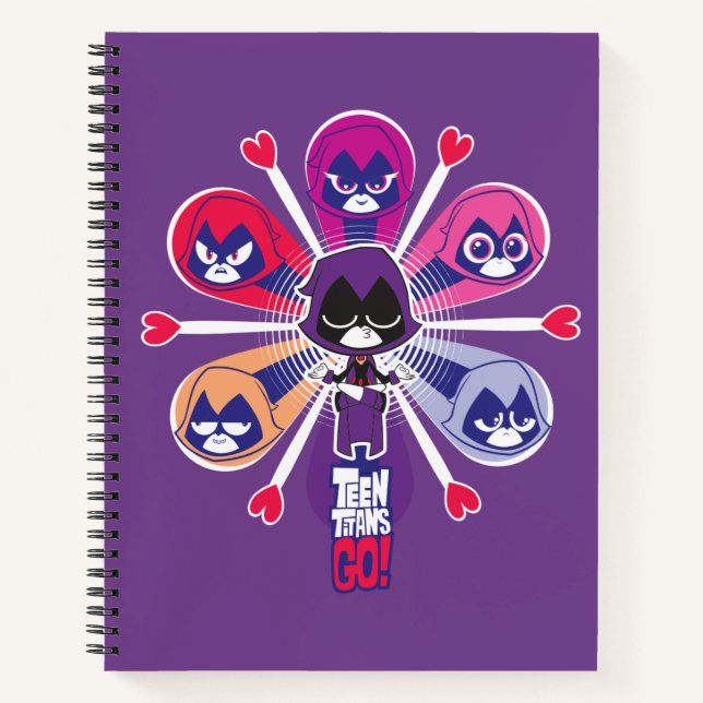 Teen Titans Go! | Raven's Emoticlones Notizbuch (Vorderseite)