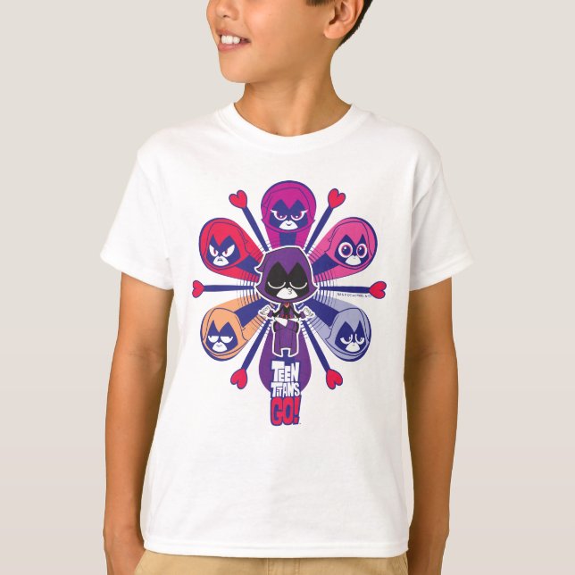 Teen Titans Go! | Raven's Emoticlones T-Shirt (Vorderseite)