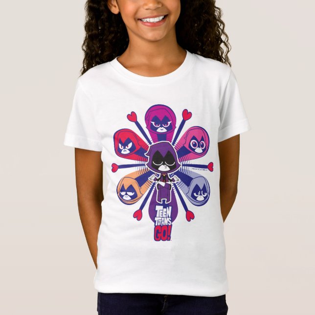 Teen Titans Go! | Raven's Emoticlones T-Shirt (Vorderseite)