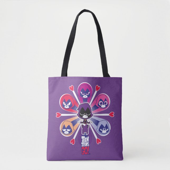 Teen Titans Go! | Raven's Emoticlones Tasche (Vorderseite)