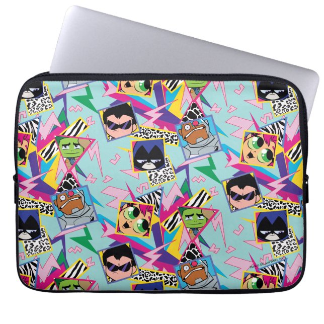 Teen Titans Go! | Retro 90's Group Collage Laptopschutzhülle (Vorderseite)