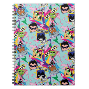 Teen Titans Go! Retro 90's Group Collage Notizblock