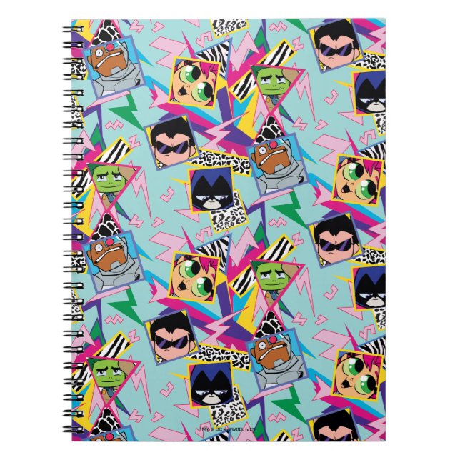 Teen Titans Go! | Retro 90's Group Collage Notizblock (Vorderseite)