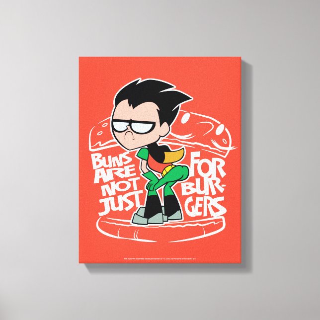 Teen Titans Go! | Robin Hintern Scooty Buns Leinwanddruck (Vorderseite)