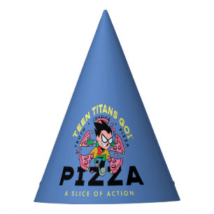 Teen Titans Go! Robin "Truth Justice Pizza" Partyhütchen