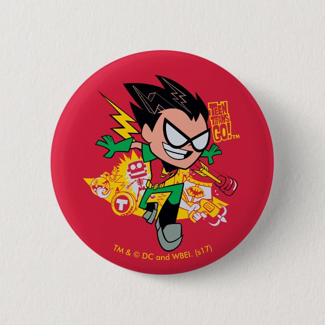 Teen Titans Go! | Robin's Arsenal Graphic Button (Vorderseite)