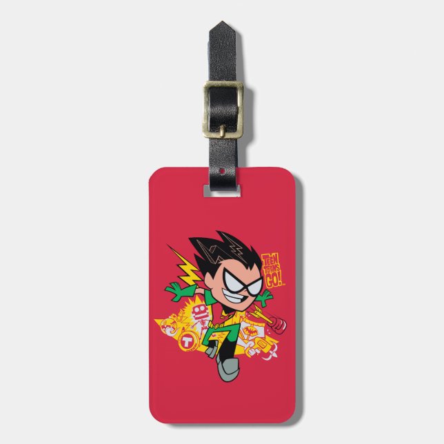 Teen Titans Go! | Robin's Arsenal Graphic Gepäckanhänger (Vorderseite vertikal)