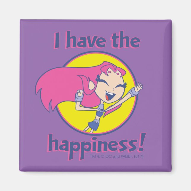 Teen Titans Go! | Starfire "Ich habe das Glück" Magnet (Vorne)