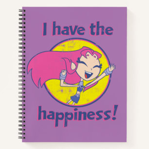 Teen Titans Go! Starfire "Ich habe das Glück" Notizbuch