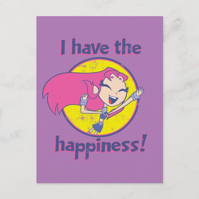 Teen Titans Go! | Starfire "Ich habe das Glück" Postkarte (Vorderseite)