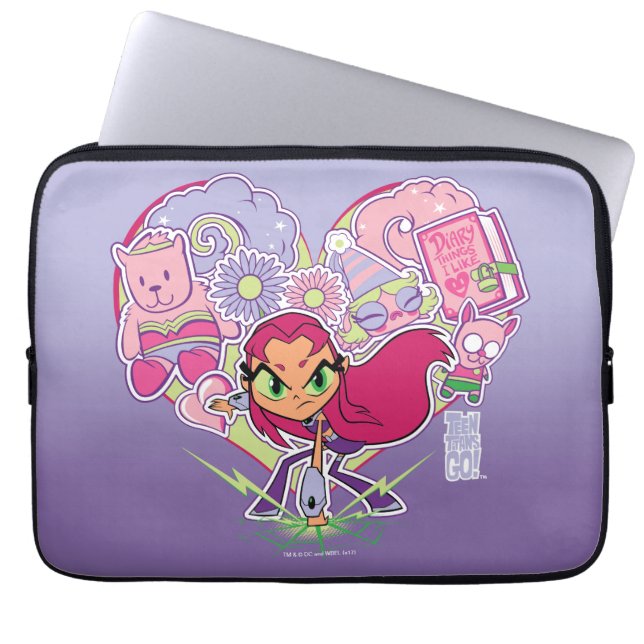 Teen Titans Go! | Starfire's Heart Punch Graphic Laptopschutzhülle (Vorderseite)