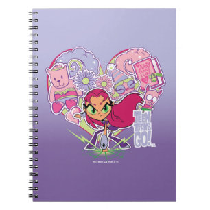 Teen Titans Go!   Starfire's Heart Punch Graphic Notizblock