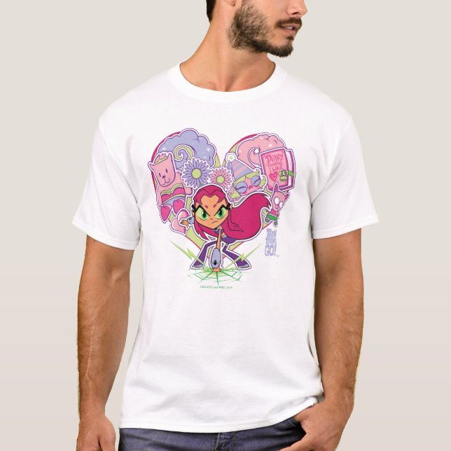 Teen Titans Go! | Starfire's Heart Punch Graphic T-Shirt (Vorderseite)