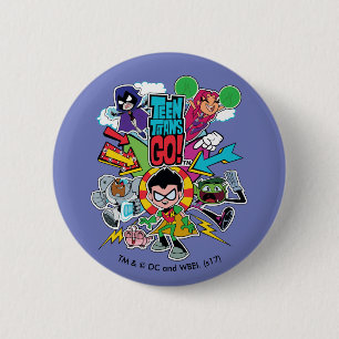 Teen Titans Go! Team Arrow Graphic Button