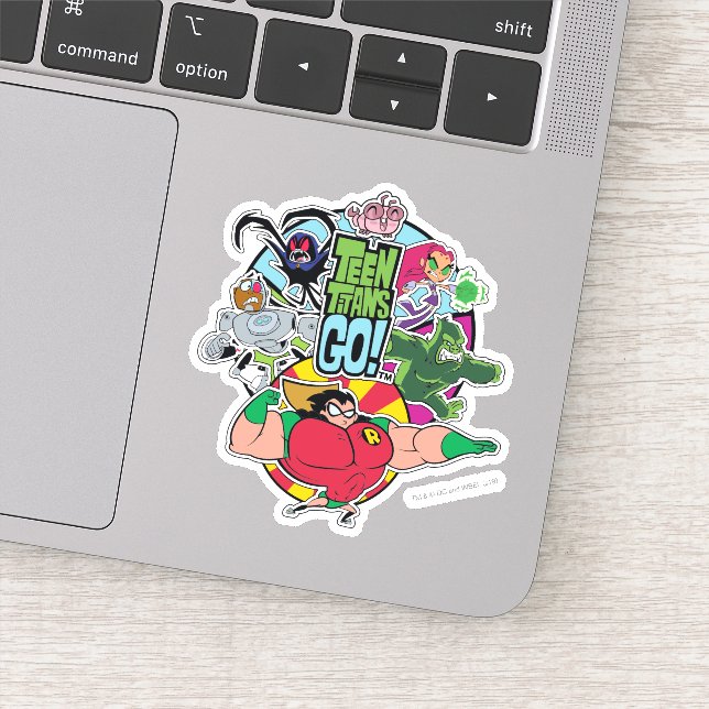 Teen Titans Go! | Team Group Graphic Aufkleber (Detail)