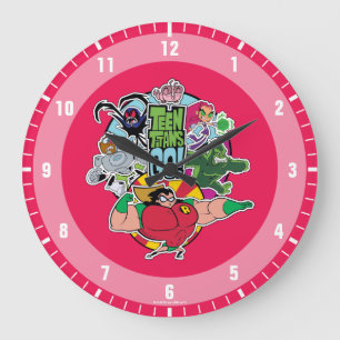 Teen Titans Go! Team Group Graphic Große Wanduhr