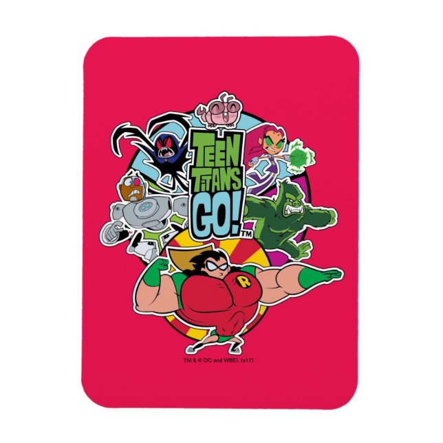 Teen Titans Go! | Team Group Graphic Magnet (Vertikal)