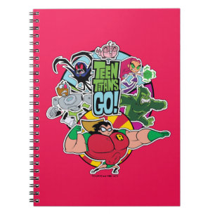 Teen Titans Go!   Team Group Graphic Notizblock