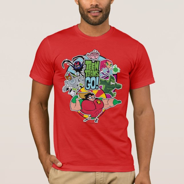 Teen Titans Go! | Team Group Graphic T-Shirt (Vorderseite)