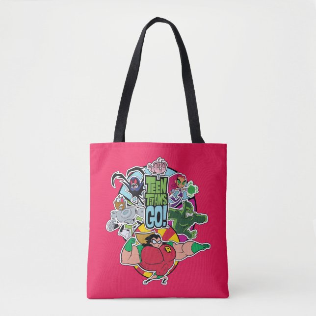 Teen Titans Go! | Team Group Graphic Tasche (Vorderseite)
