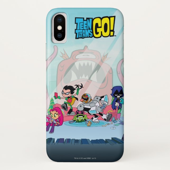 Teen Titans Go! | Tentacled Monster Approach Case-Mate iPhone Hülle (Rückseite)