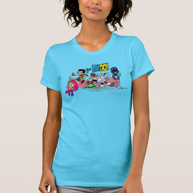 Teen Titans Go! | Tentacled Monster Approach T-Shirt (Vorderseite)