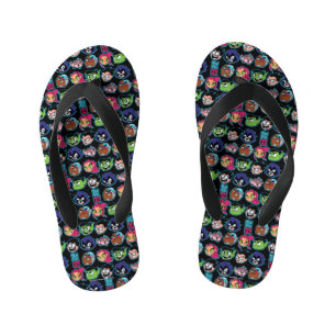 Teen Titans Go! Titans Head Pattern Kinderbadesandalen