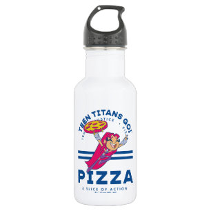 Teen Titans Go! "Truth Justice Pizza" Edelstahlflasche