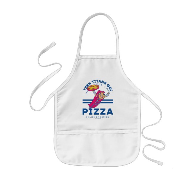 Teen Titans Go! "Truth Justice Pizza" Kinderschürze (Vorne)