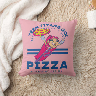 Teen Titans Go! "Truth Justice Pizza" Kissen