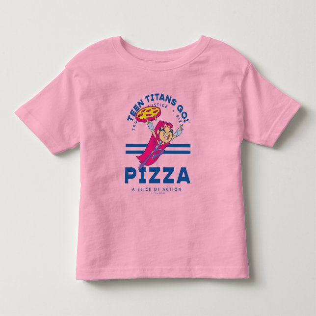 Teen Titans Go! "Truth Justice Pizza" Kleinkind T-shirt (Vorderseite)