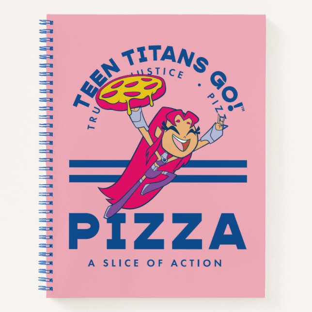 Teen Titans Go! "Truth Justice Pizza" Notizbuch (Vorderseite)