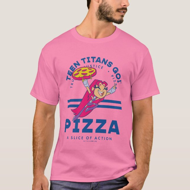 Teen Titans Go! "Truth Justice Pizza" T-Shirt (Vorderseite)