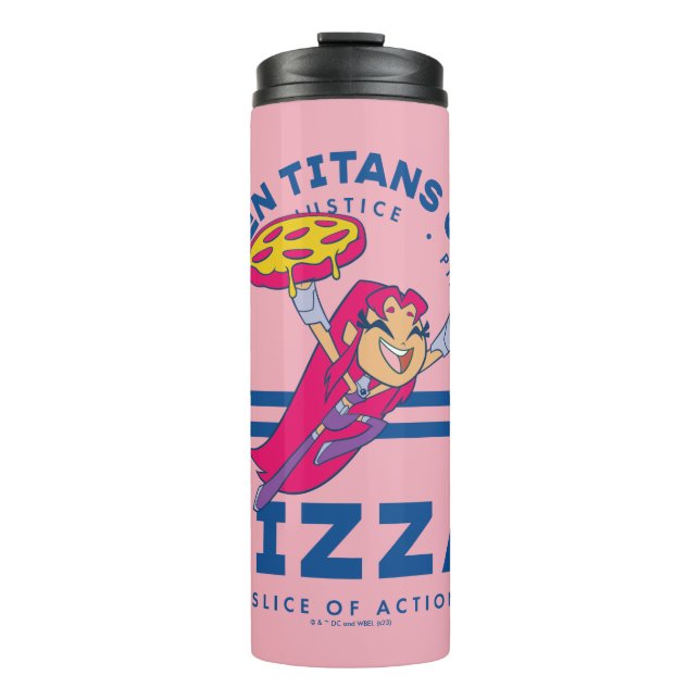 Teen Titans Go! "Truth Justice Pizza" Thermosbecher (Vorderseite)