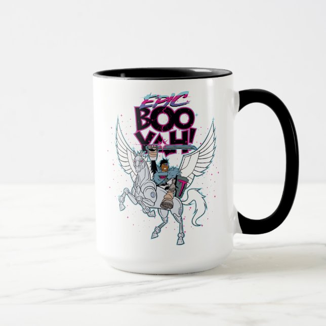 Teen Titans Go! | Warrior Cyborg Riding Pegasus Tasse (Rechts)