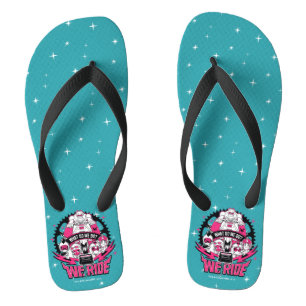 Teen Titans Go! "Wir fahren" Retro Moto Graphic Flip Flops