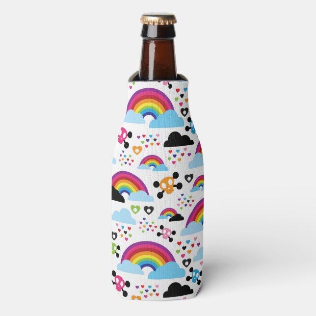 Teenage emo Regenbogenhaut Hintergrund Flaschenkühler (Flaschenvorderseite)
