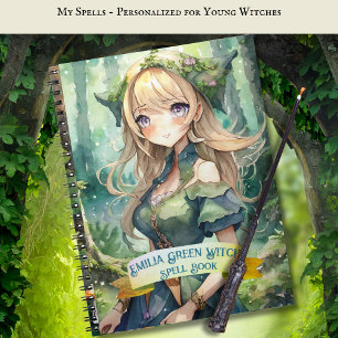 Teenage GREEN Hexen Zauber Buch Grimoire