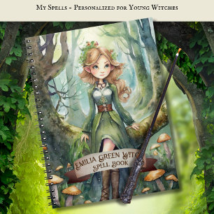 Teenage GREEN Hexen Zauber Buch Grimoire